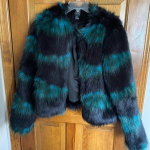 Faux fur jacket